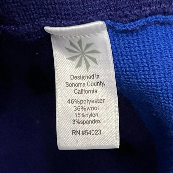 Athleta Cat Track Cardigan- blue tone-on-tone- size L - Picture 7 of 9